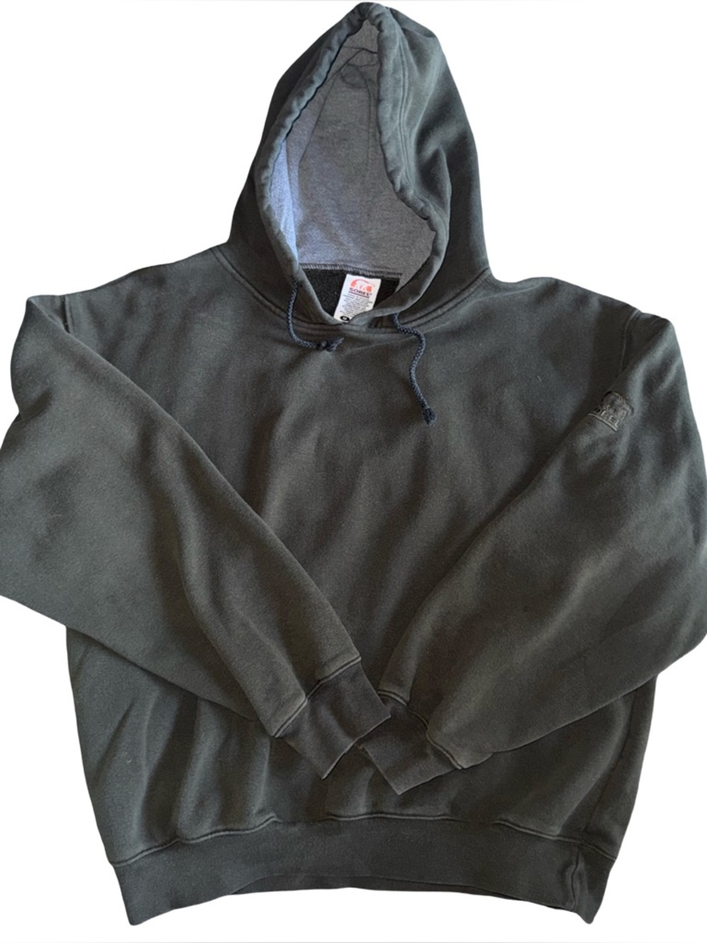 Vintage Sorel Sweatshirt Pullover Hoodie in Olive Green Mens Size Medium